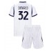Inter Milan Federico Dimarco #32 Dětské Oblečení Venkovní Dres 2026-27 Krátkým Rukávem (+ trenýrky) Inter Milan Federico Dimarco #32 Dětské Oblečení Venkovní Dres 2026-27 Krátkým Rukávem (+ trenýrky)